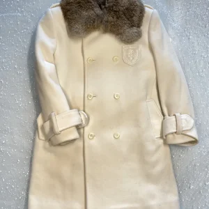 Cappotto doppiopetto in lana e cashmere per bambino