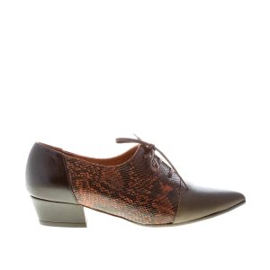 CHIE MIHARA donna francesina Roly 37 in pelle stampa rettile e pelle MULTICOLORE. Tacco 3,5 cm