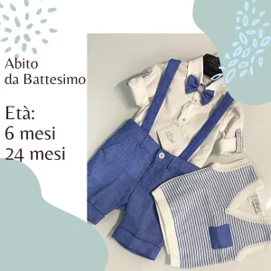 Abito Battesimo Estivo Bimbo | 6 e 24 mesi