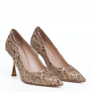 Decolletè a punta oro