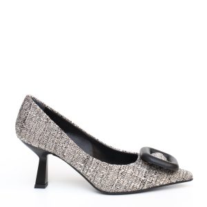 Black and white pump