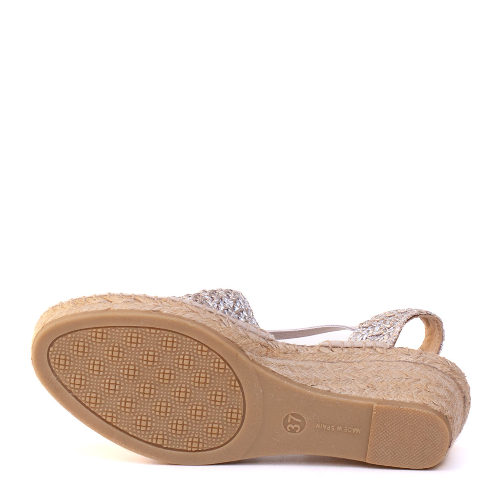 Zeppa in corda argento - immagine 6