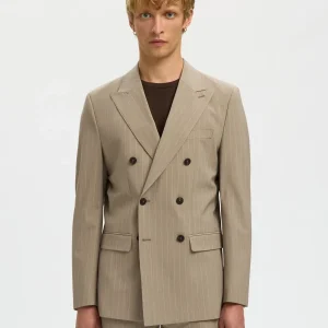 Giacca - Selected - 16100151 Liam Pinstriped