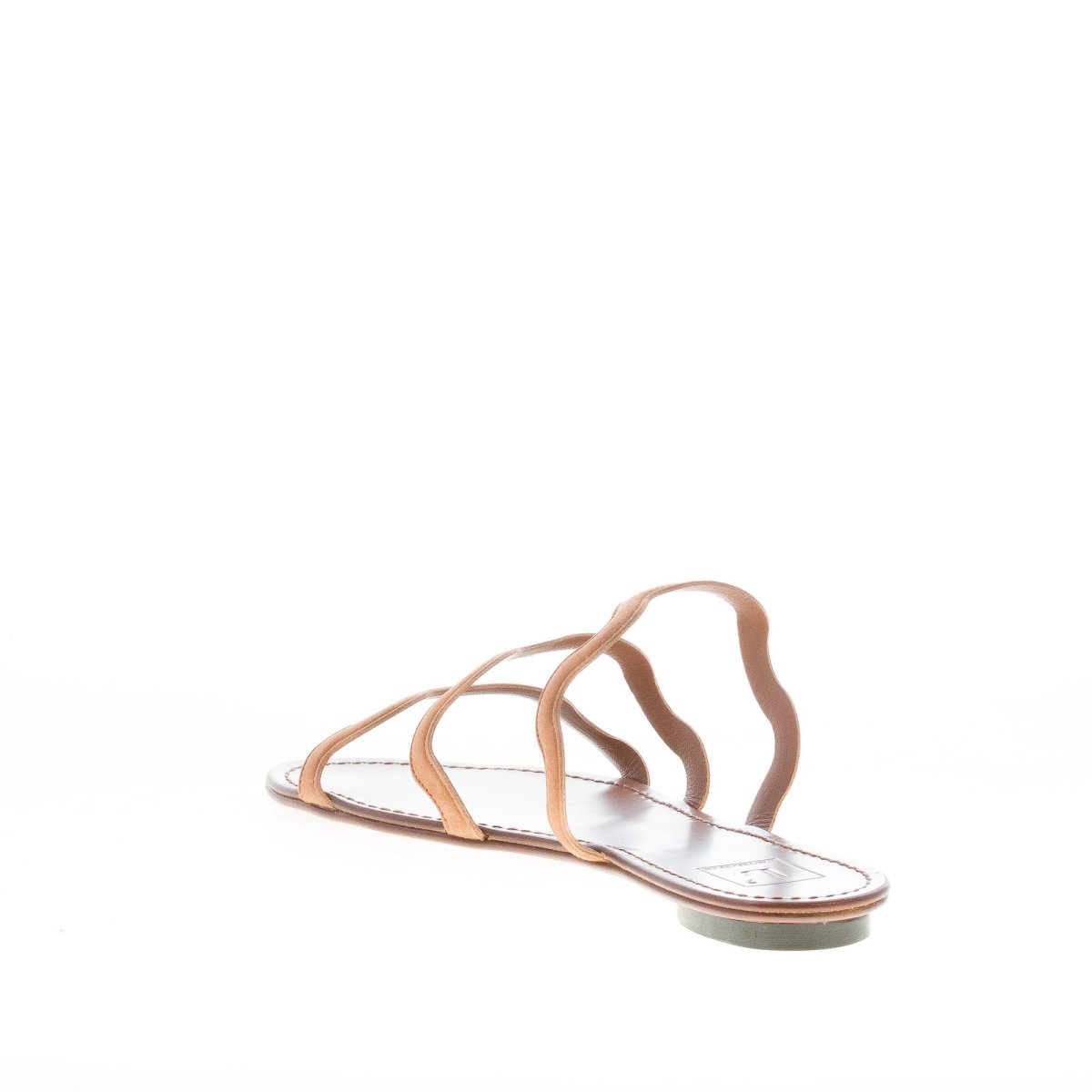 L’AUTRE CHOSE donna sandalo ciabatta in camoscio SIGARO con fasce. Tacco 1 cm - immagine 5