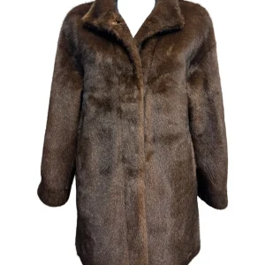 Riva Tricot – Pelliccia ecologica color caffè