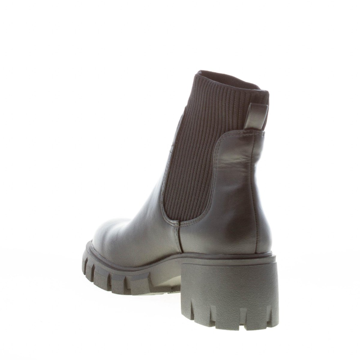 STEVE MADDEN donna stivaletto Hutch in similpelle NERO con maglia. Tacco 6 cm - immagine 5