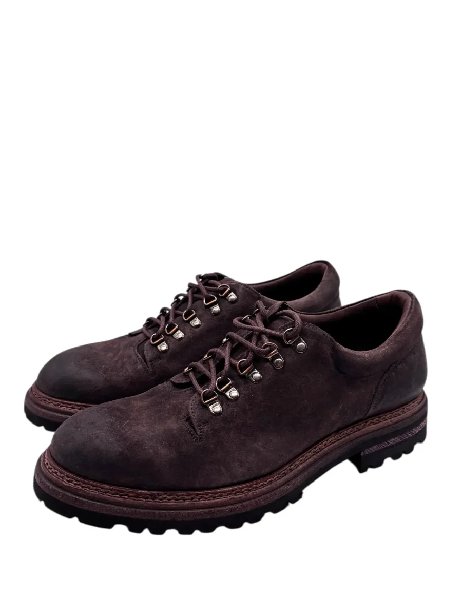 Brecos – Scarpe uomo in nabuk marrone – 42 - immagine 2