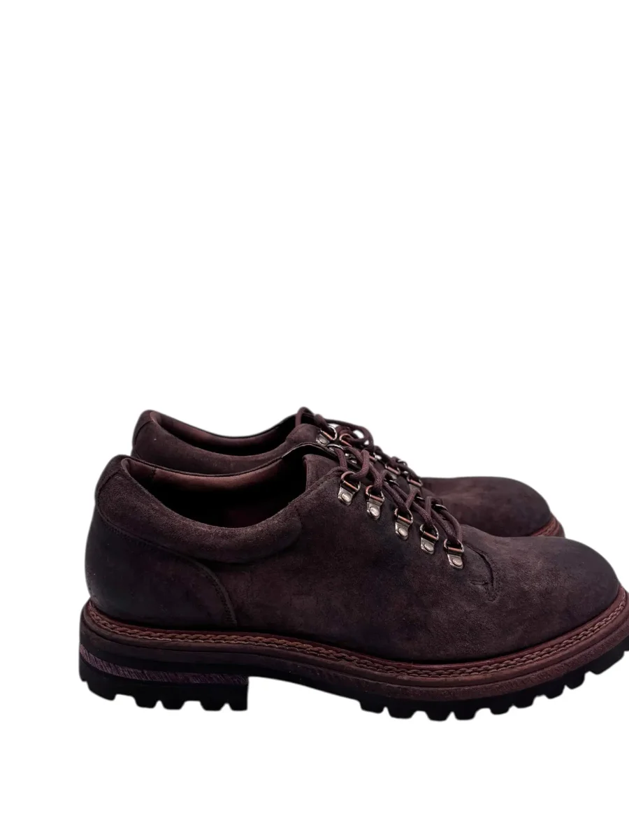 Brecos – Scarpe uomo in nabuk marrone – 42 - immagine 4