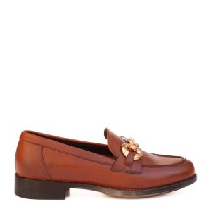 Mocassino flat marrone