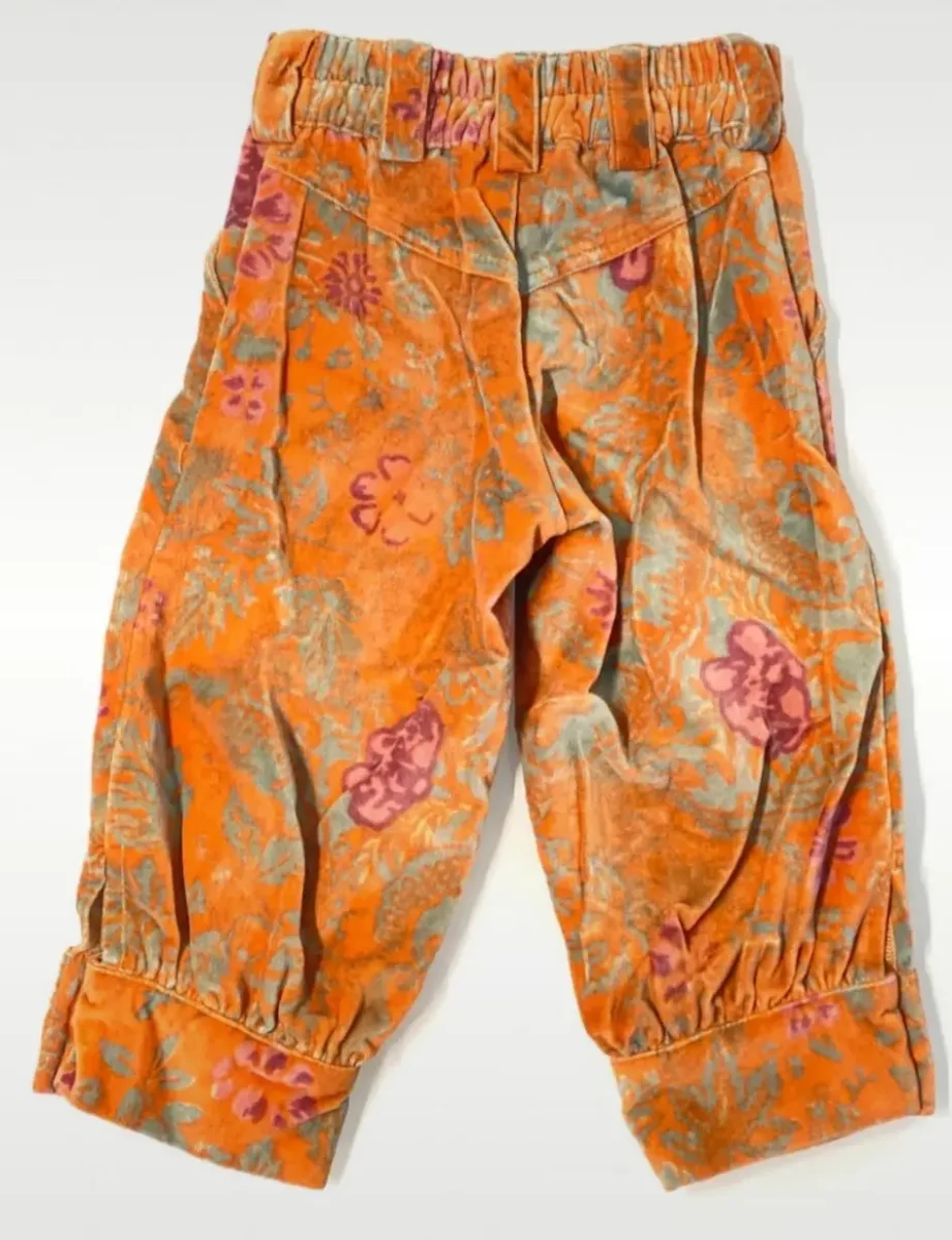 Pinocchietto per bambina in velluto - immagine 3