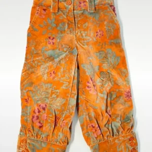 Pinocchietto per bambina in velluto