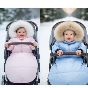 Piumino e sacca da passeggino removibile neonato