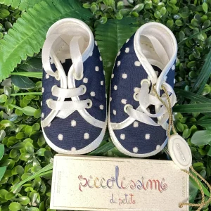 Polacchine Blu a Pois Bianchi numero 17