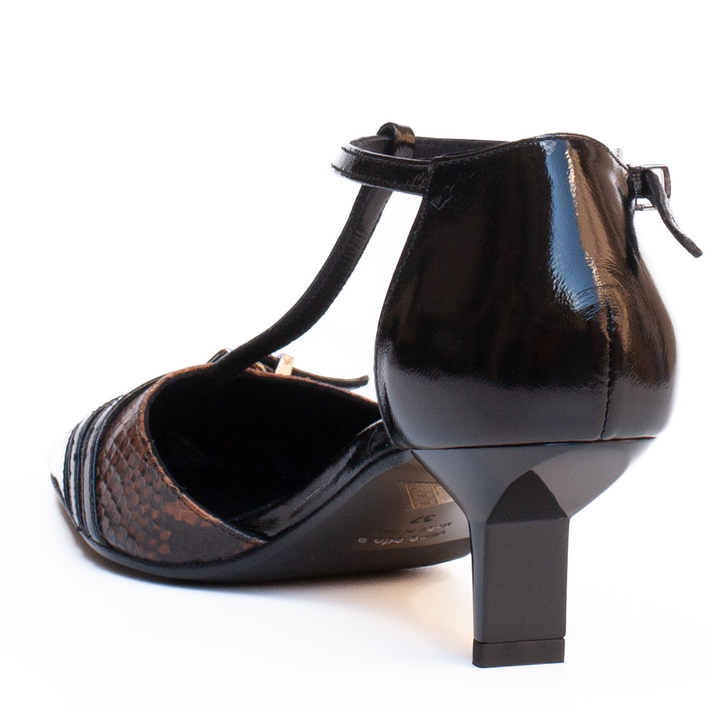 Décolleté T-Bar con Stampa Pitone - immagine 6