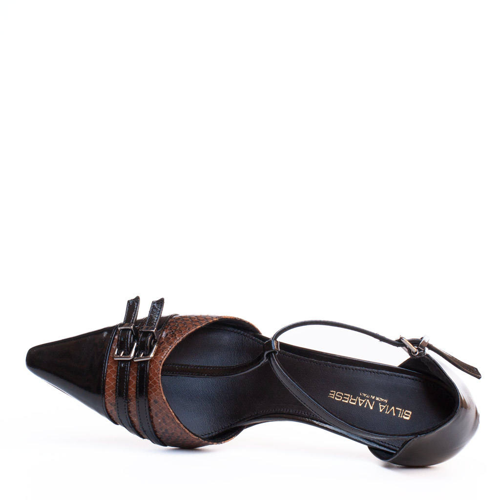 Décolleté T-Bar con Stampa Pitone - immagine 5