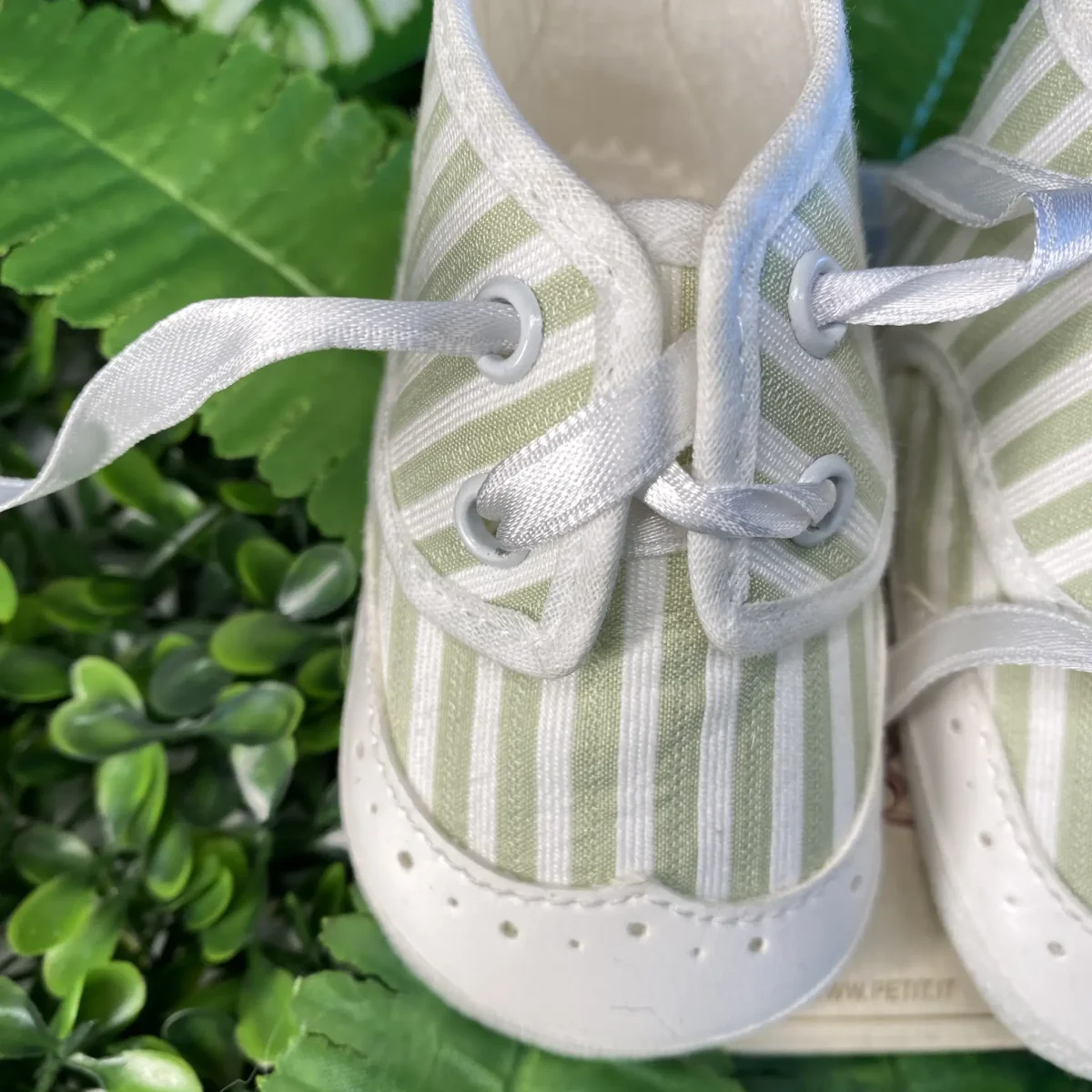 Polacchine estive a righe verdi - immagine 3