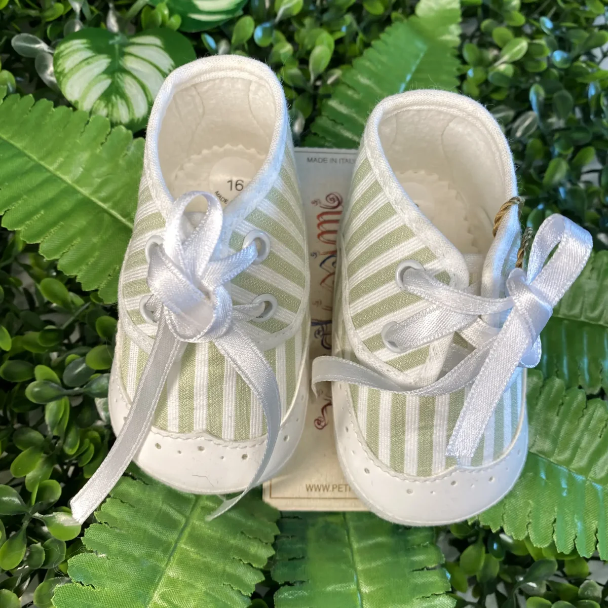 Polacchine estive a righe verdi - immagine 4