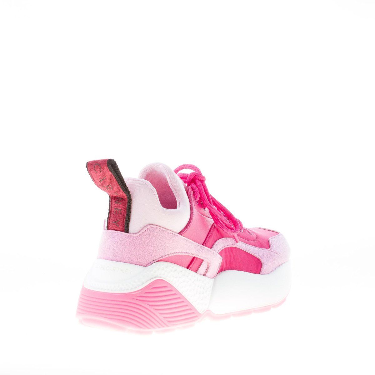 STELLA McCARTNEY donna sneaker Eclypse in alter nappa e neoprene FUXIA, ROSA e LILLA - immagine 4