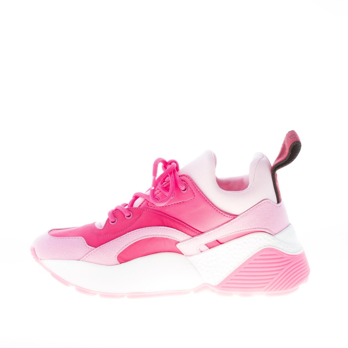STELLA McCARTNEY donna sneaker Eclypse in alter nappa e neoprene FUXIA, ROSA e LILLA - immagine 6