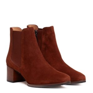 Stivaletto in Camoscio Cuoio da Donna Cervone