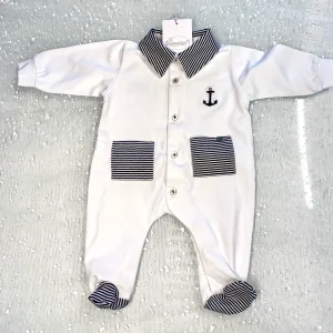 Tutina in caldo cotone per maschietto da 1 a 2 mesi