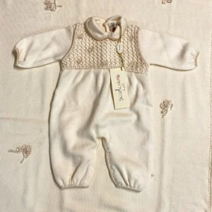 Tutina Neonato 100% Lana Avorio | Piccolissimi di Petit Outlet