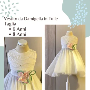 Vestito Damigella in Tulle per Bambina