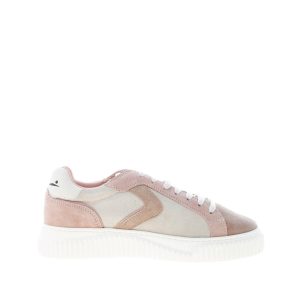VOILE BLANCHE donna sneaker Lipari in camoscio GRIGIO più CIPRIA